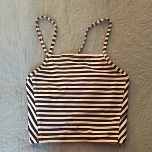 Albion Fit Navy Switchback Top, XS